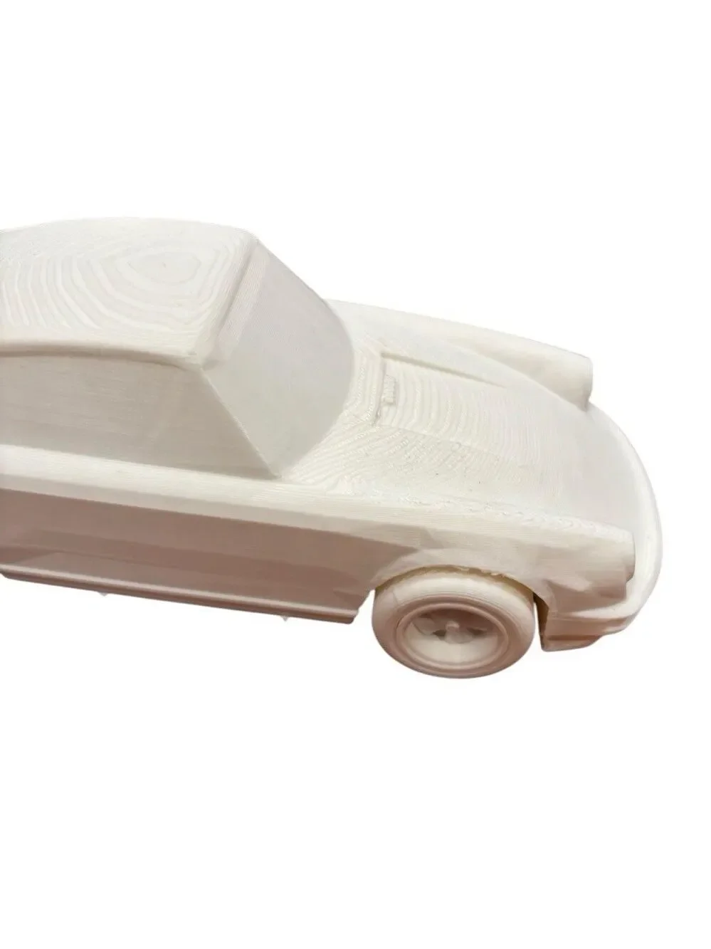 Porsche 911 Plastic Model Kit Unassembled Unpainted White Car Parts on Sprue